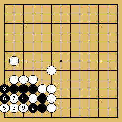 棋譜解説図（数字、記号入り）