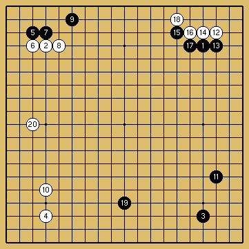 棋譜解説図（数字、記号入り）