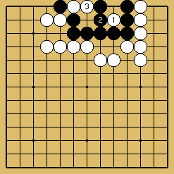 棋譜解説図（数字、記号入り）