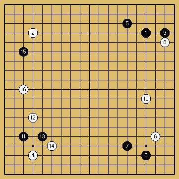 棋譜解説図（数字、記号入り）