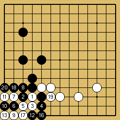 棋譜解説図（数字、記号入り）