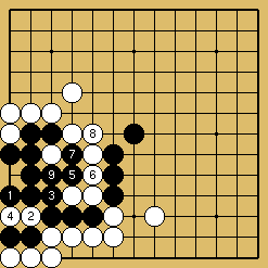 棋譜解説図（数字、記号入り）