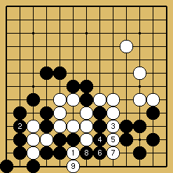 棋譜解説図（数字、記号入り）