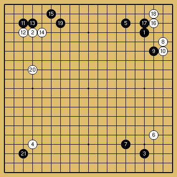 棋譜解説図（数字、記号入り）