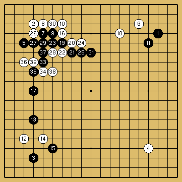 棋譜解説図（数字、記号入り）