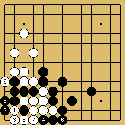 棋譜解説図（数字、記号入り）
