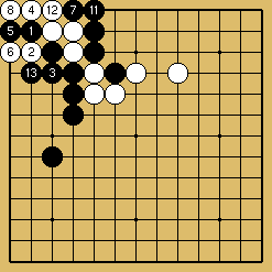 棋譜解説図（数字、記号入り）