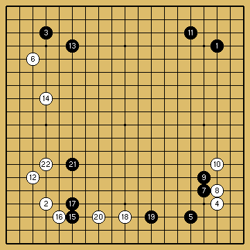 棋譜解説図（数字、記号入り）