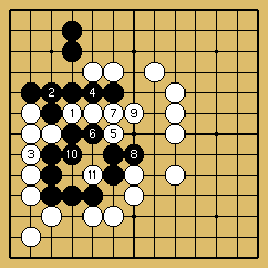 棋譜解説図（数字、記号入り）