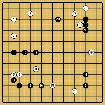 棋譜解説図（数字、記号入り）