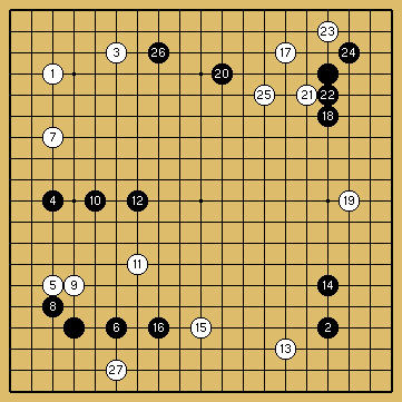 棋譜解説図（数字、記号入り）