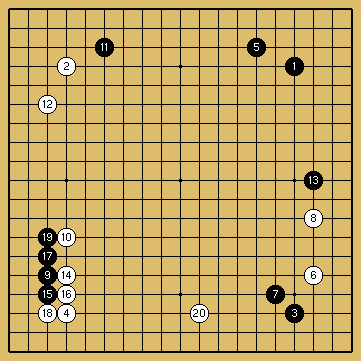 棋譜解説図（数字、記号入り）