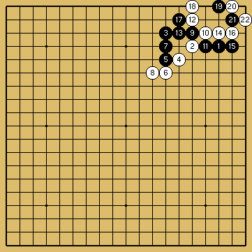 棋譜解説図（数字、記号入り）