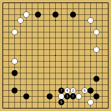 棋譜解説図(数字、記号入り) 棋譜解説図(数字、記号入り)