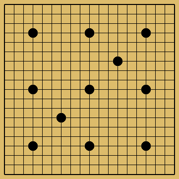 十一子（中目二子）の図