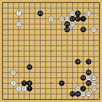 棋譜解説図（数字、記号入り）