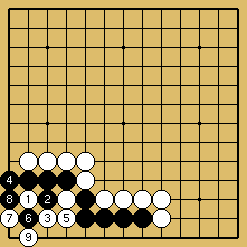 棋譜解説図（数字、記号入り）