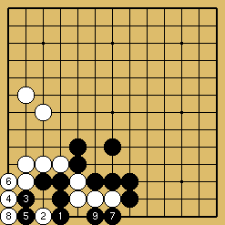 棋譜解説図（数字、記号入り）