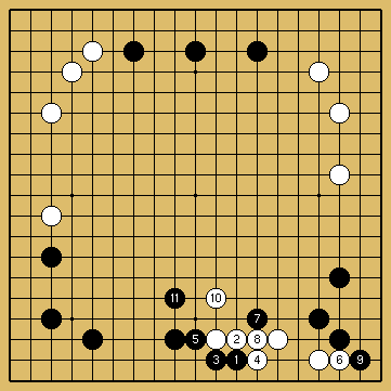 棋譜解説図（数字、記号入り）