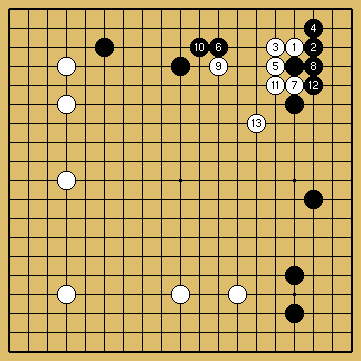 棋譜解説図（数字、記号入り）