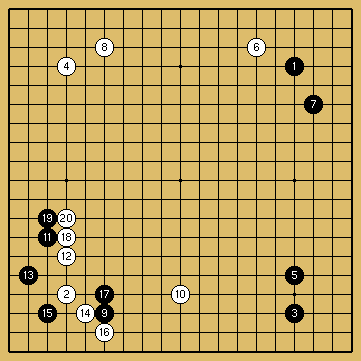 棋譜解説図（数字、記号入り）