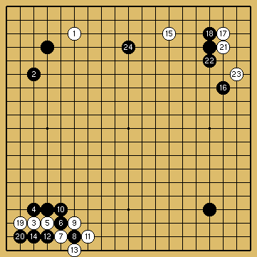 棋譜解説図（数字、記号入り）