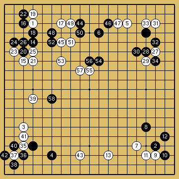 棋譜解説図（数字、記号入り）