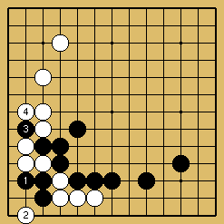 棋譜解説図(数字、記号入り) 棋譜解説図(数字、記号入り)