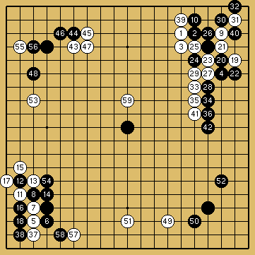 棋譜解説図(数字、記号入り) 棋譜解説図(数字、記号入り)