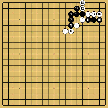 棋譜解説図（数字、記号入り）