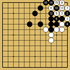 棋譜解説図（数字、記号入り）